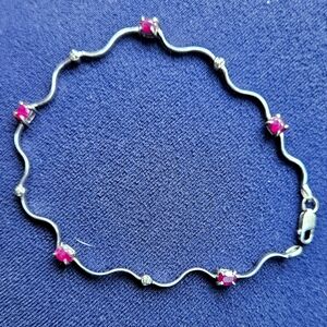 10k Ruby Bracelet
